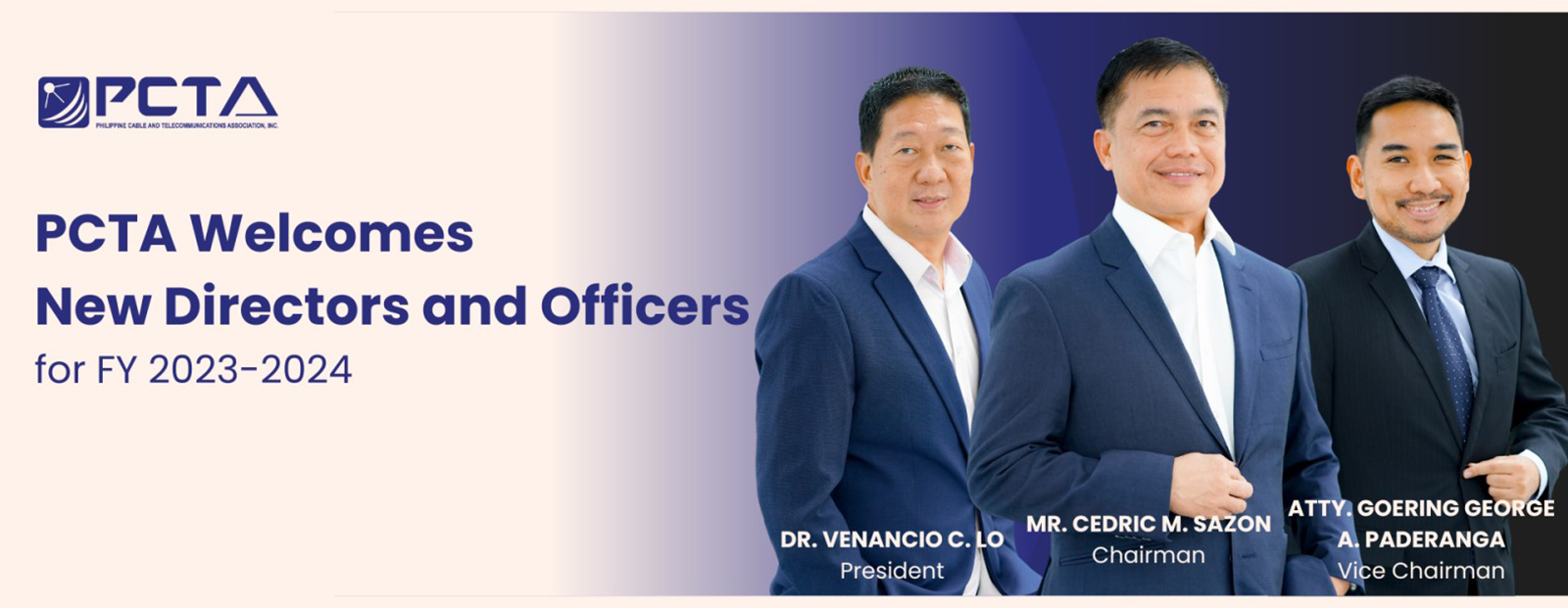 PCTA New Directors and Officers